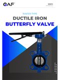 AF Hydro ductile iron wafer type butterfly valves catalogue cover