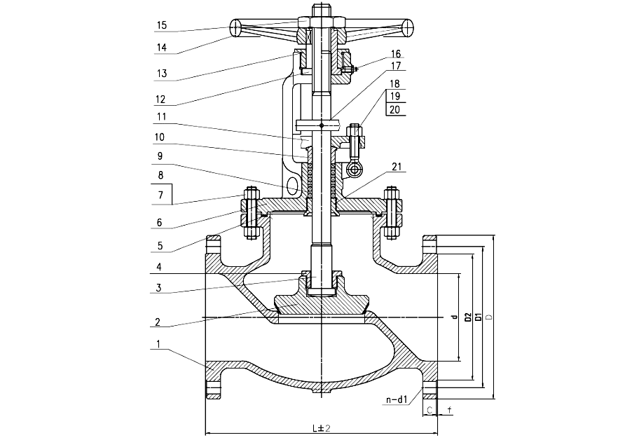 ANSI Cast Steel 150# Globe Valve ​2