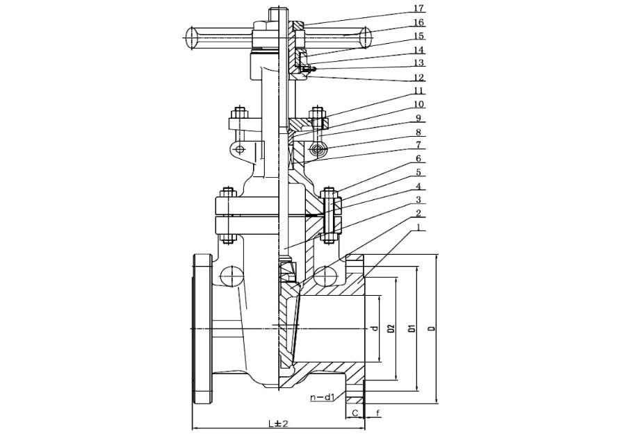 JIS 10K SS316 Gate Valve (2