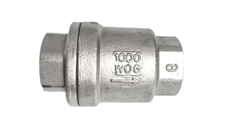Spring check valve — tanda 1000 WOG pada bodi
